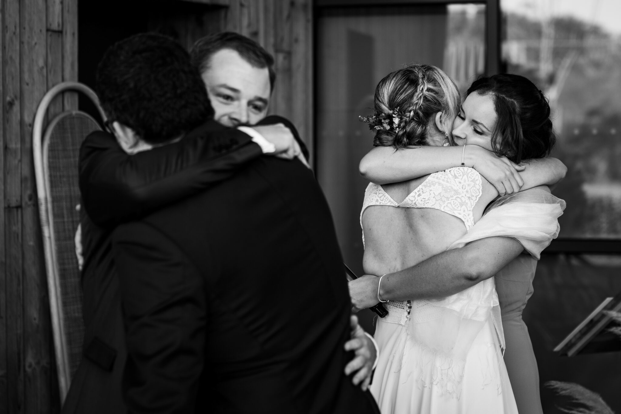 photographie mariage noir et blanc angers