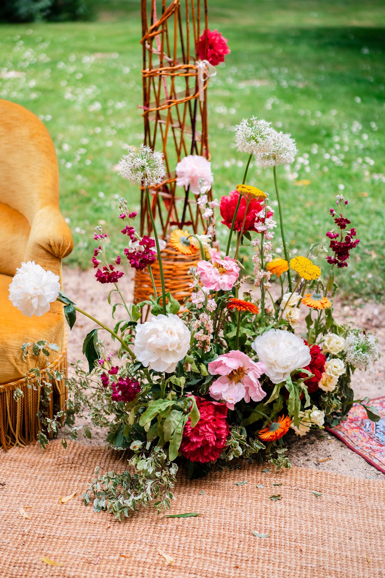 compositions fleurs mariage couleurs anjou