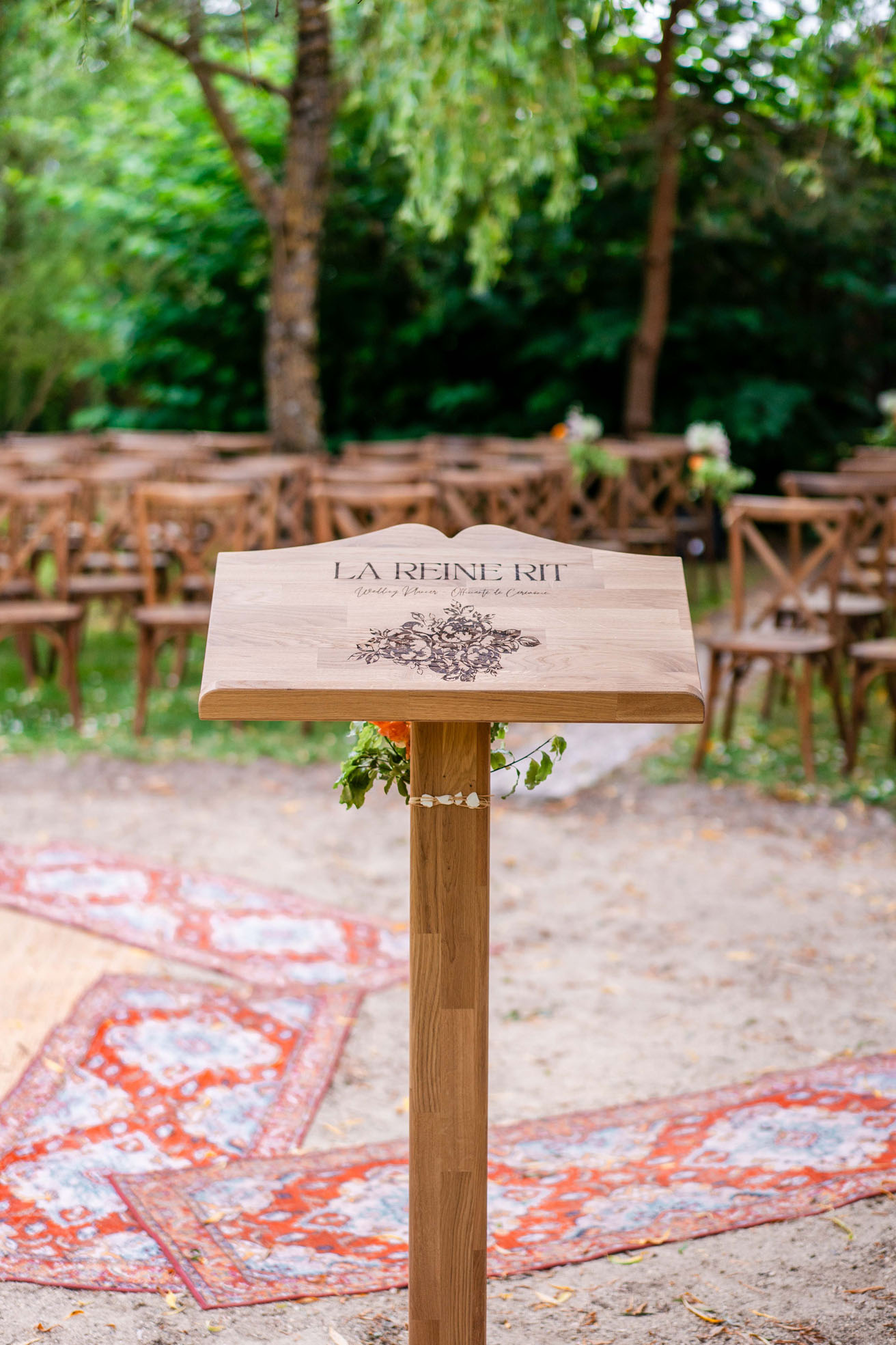 pupitre bois ceremonie decoration mariage ouest france