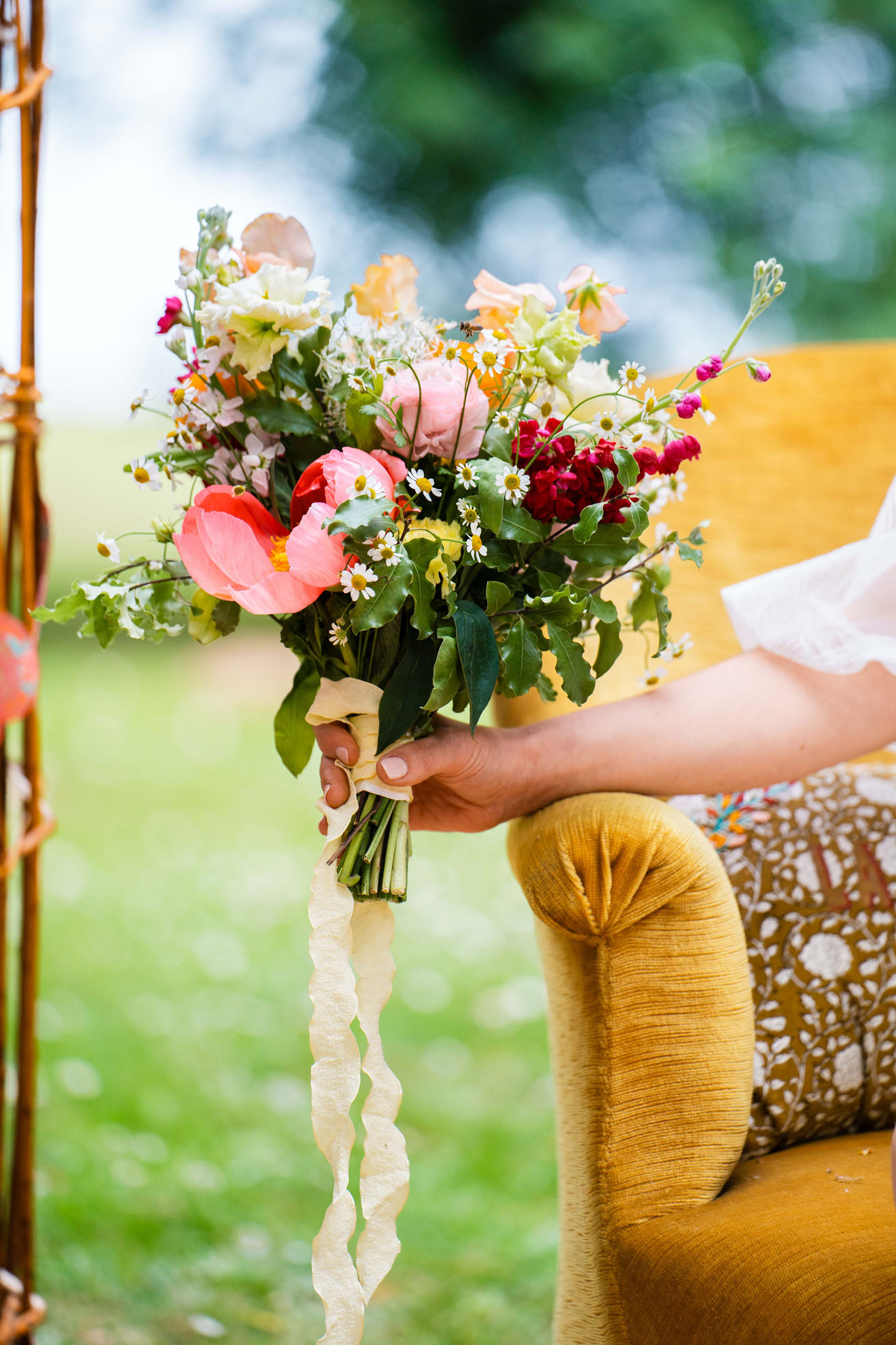 bouquet de mariee multicolore champetre tours