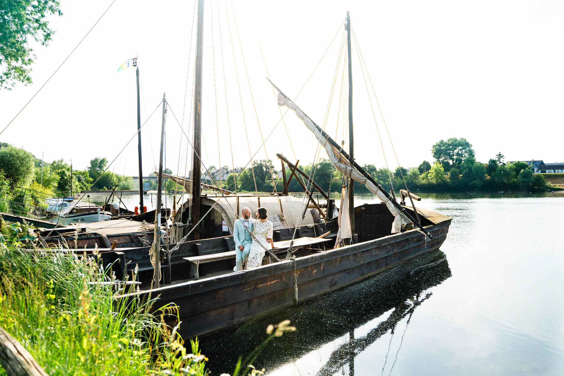 gabarre bateau loire mariage tours
