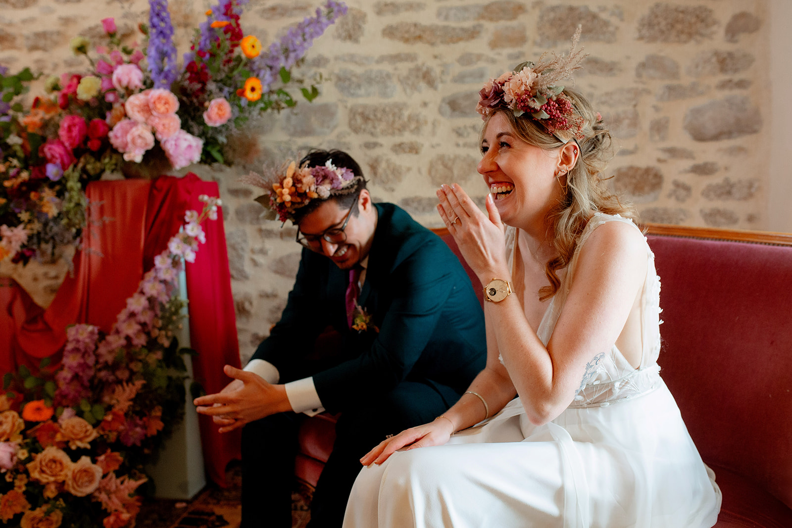 couronne de fleurs mariage nantes