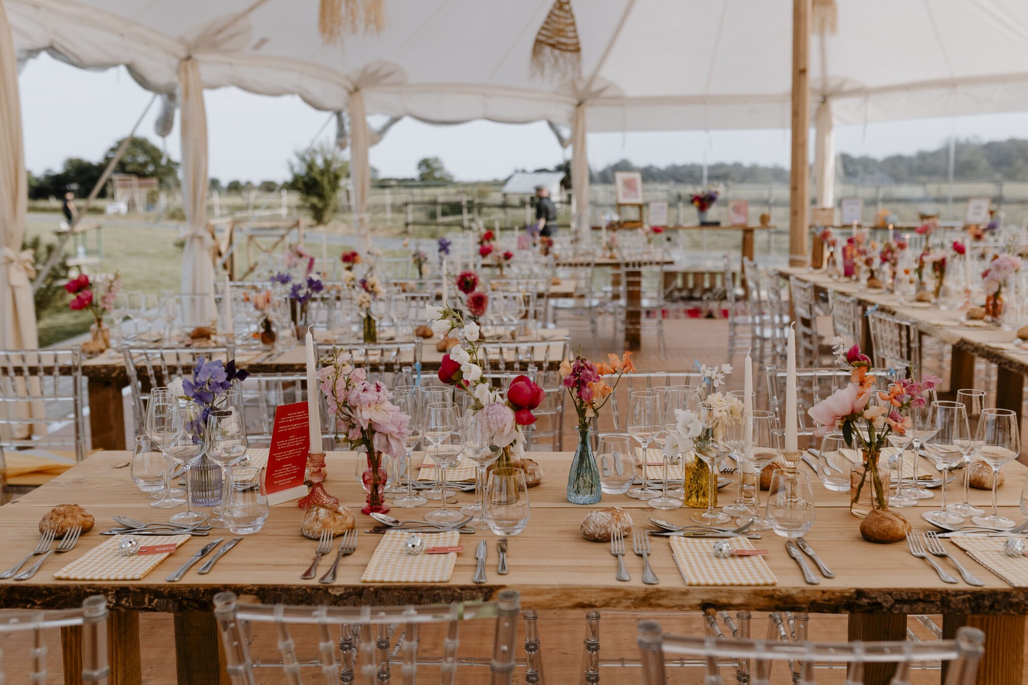 décoratin mariage colorée thème festival le mans