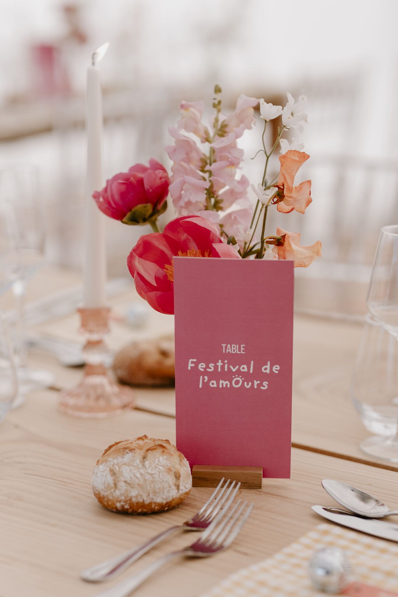 nom de table mariage thème festival le mans