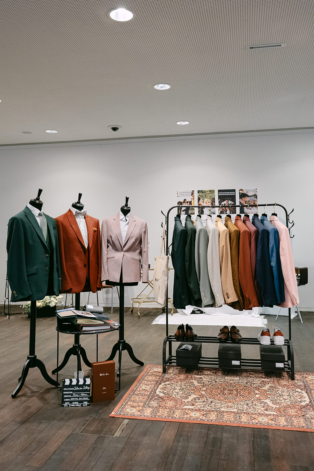 costume marié vert, rose, terracotta le mans