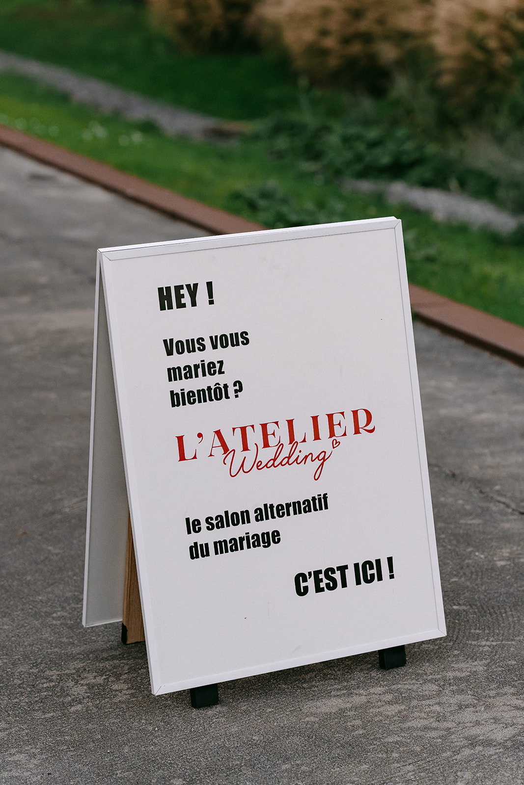 panneau de bienvenue mariage le mans