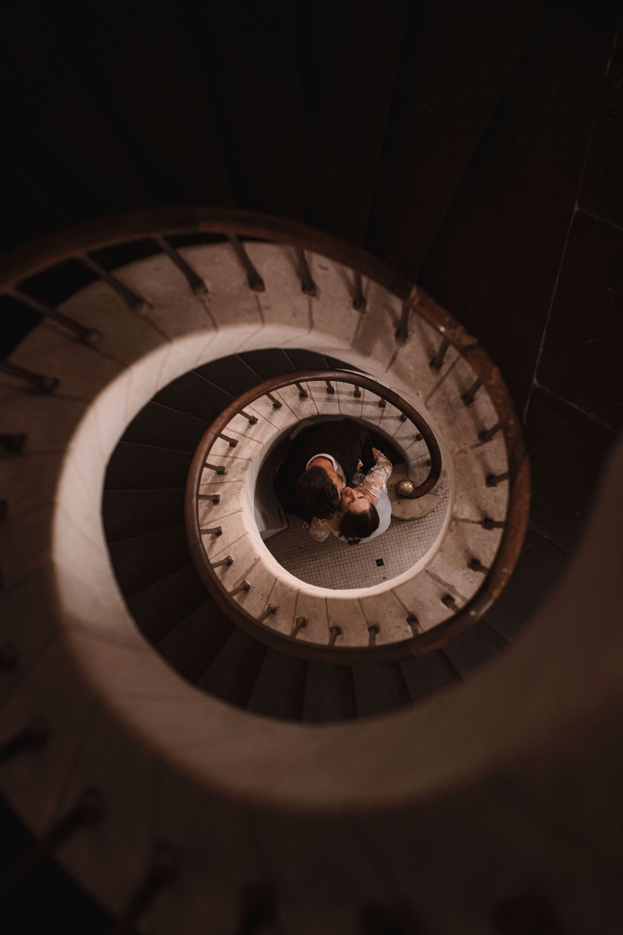 escalier photos mariage invites anjou